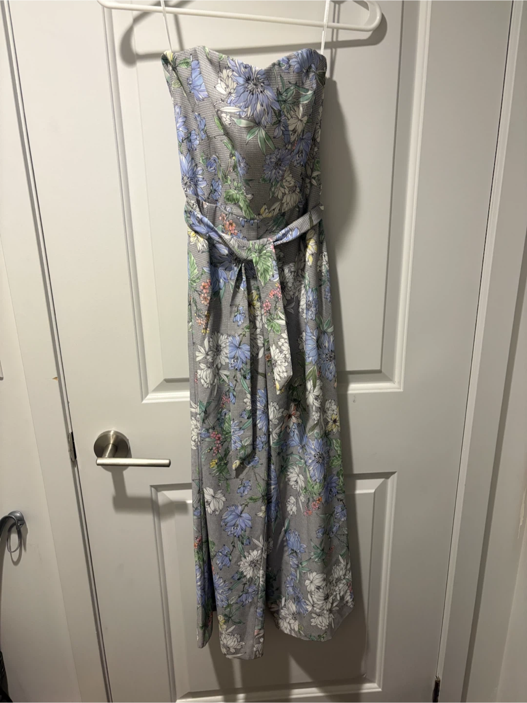 H&M Floral Strapless Jumpsuit Size 6