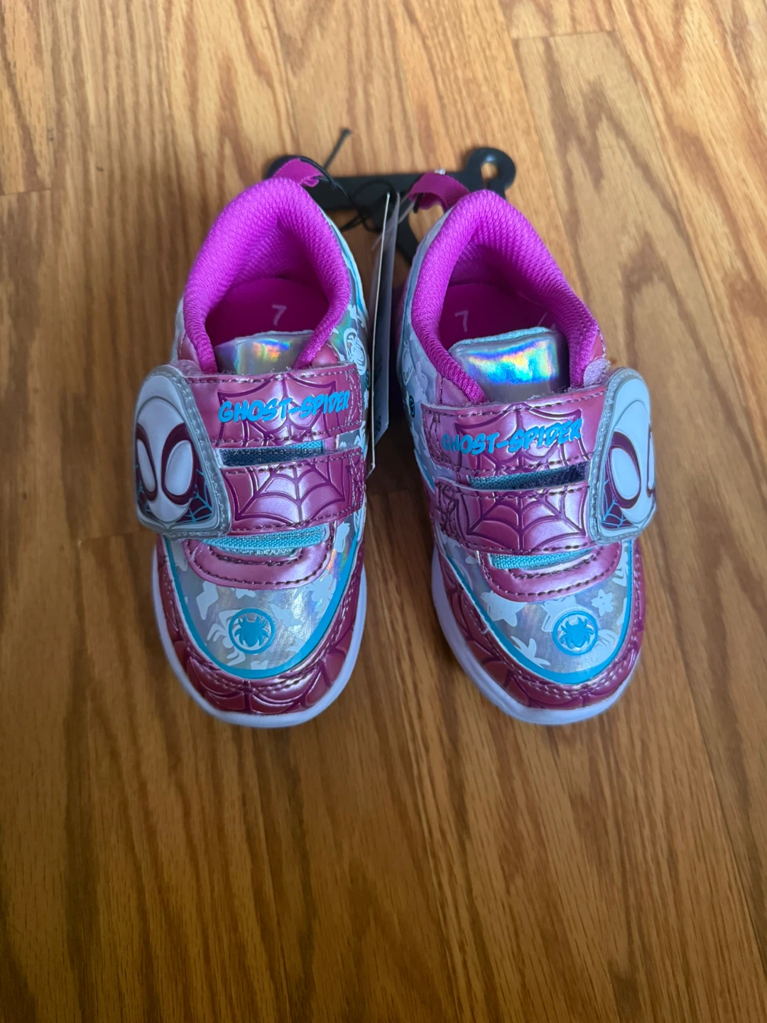 Marvel spidey shoes size 7