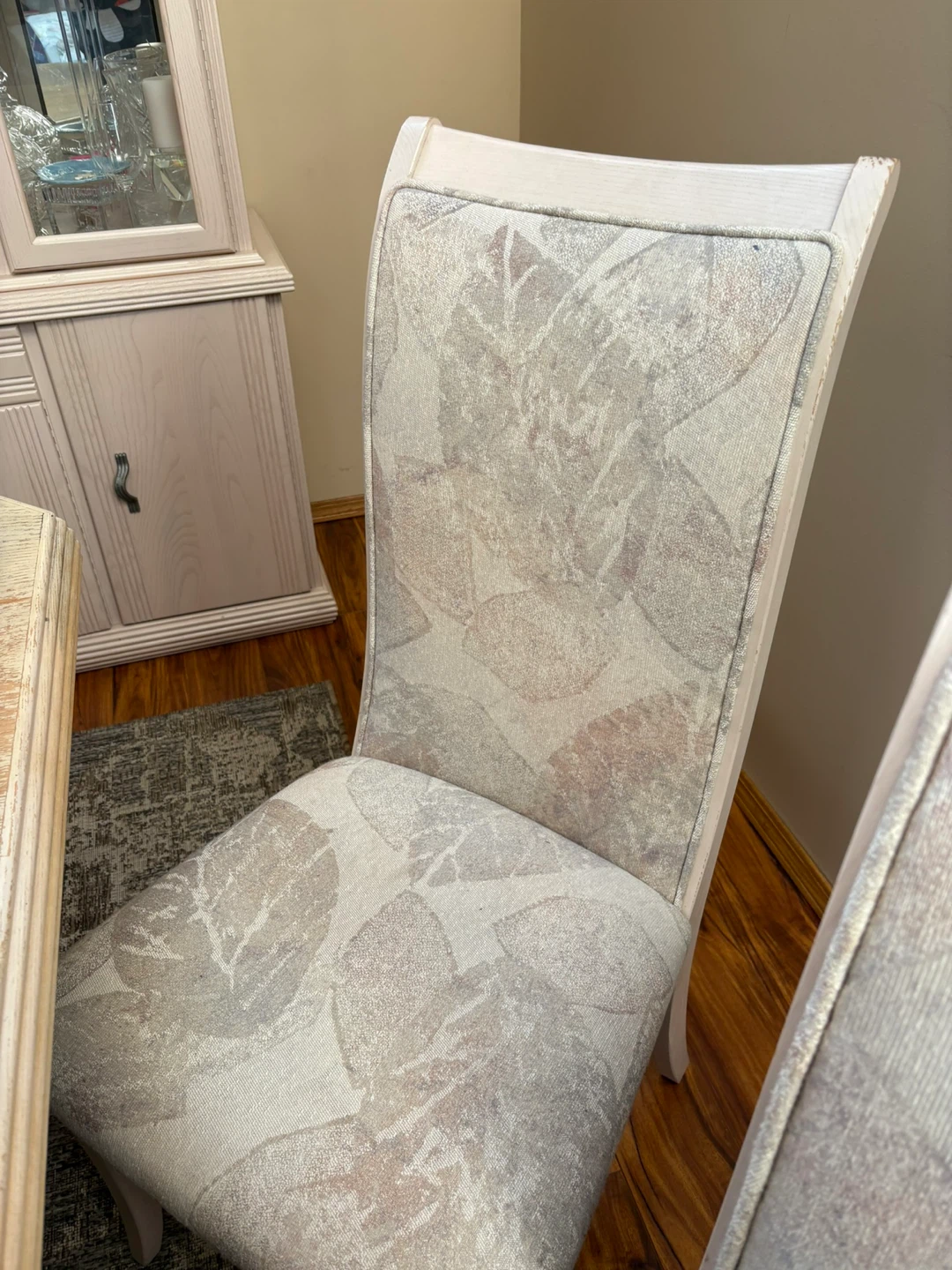 China Cabinet with Glass Doors and Diningroom Table and 6 chair - photo 5