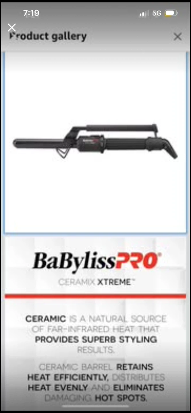 New BaBylissPRO Ceramix Xtreme Curling Iron