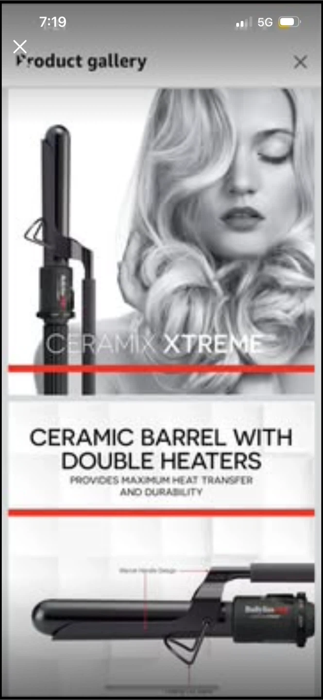 New BaBylissPRO Ceramix Xtreme Curling Iron - photo 3