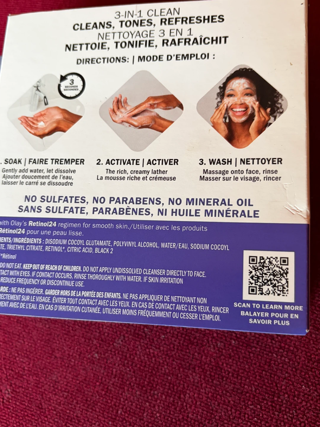 Olay Cleansing Melts Retinol Daily Facial Cleanser - 32 Count - photo 2