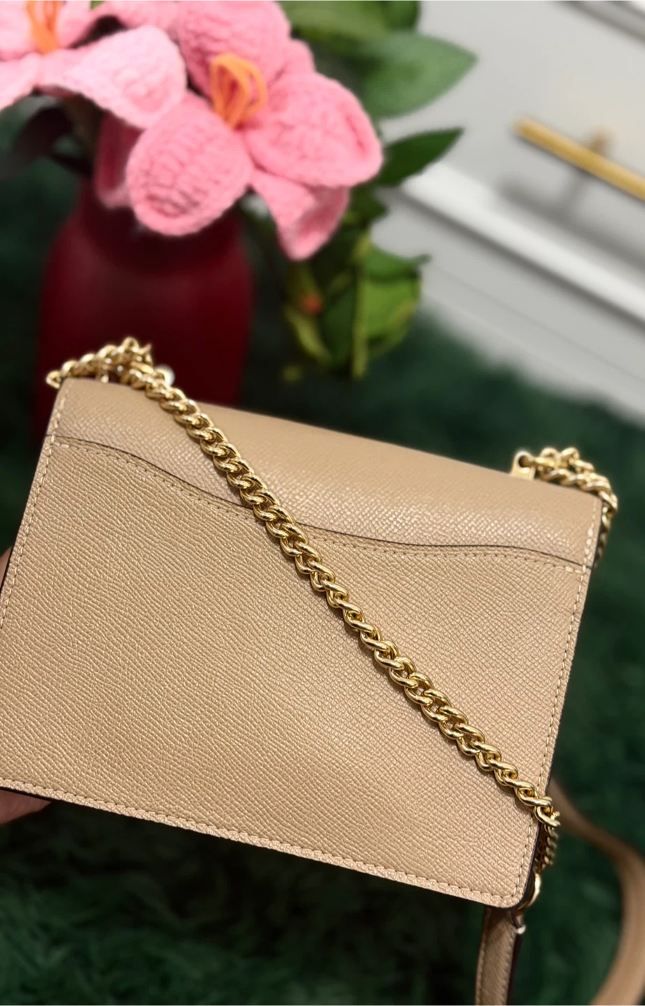 Authentic Coach Crossbody Bag with Cherry Charm - photo 2