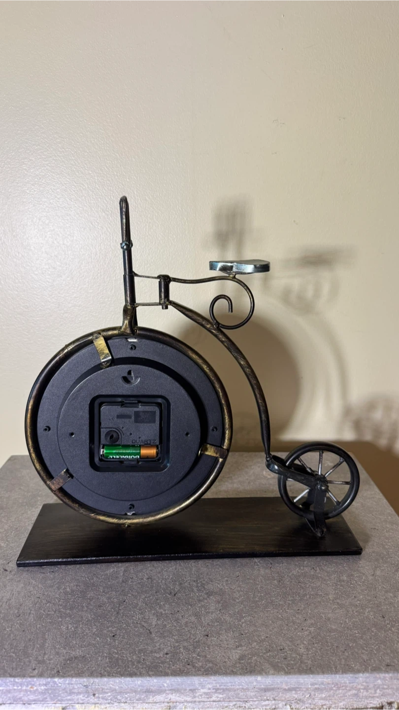 Vintage Bicycle Desk Clock - photo 2