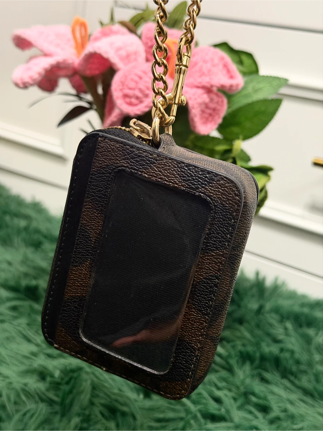 Coach Signature Card Holder Zip Pouch - photo 2
