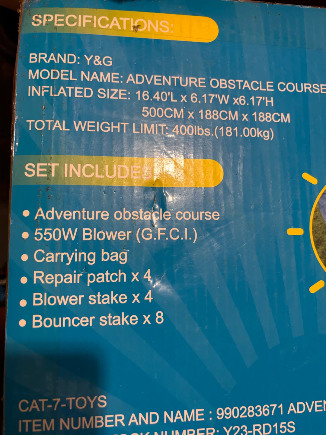 New Y&G Adventure Obstacle Course Inflatable - photo 3