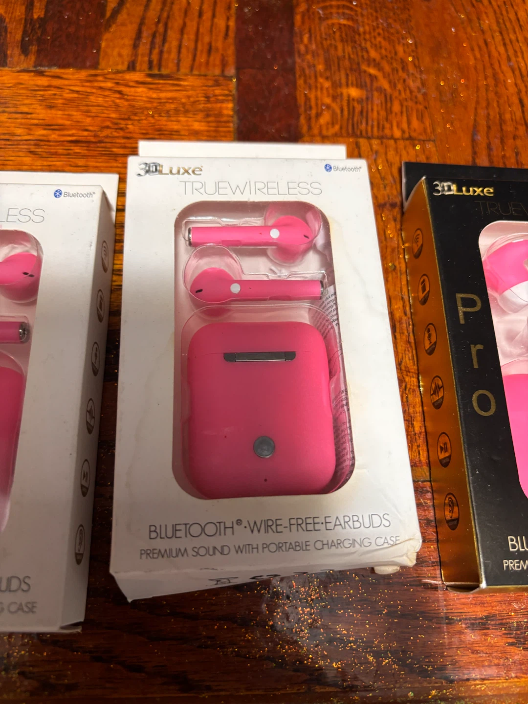 New 3DLuxe True Wireless Earbuds - Hot Pink