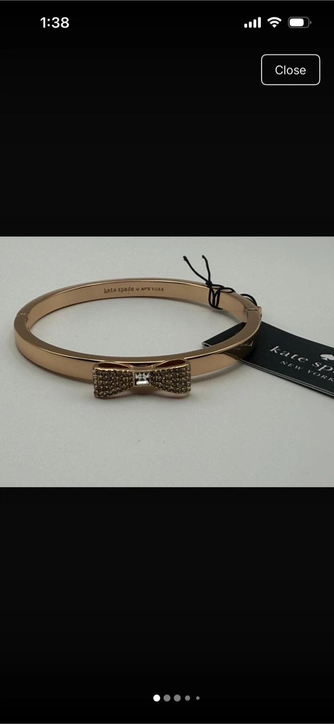 Kate Spade Rose Gold Bow Bangle Bracelet