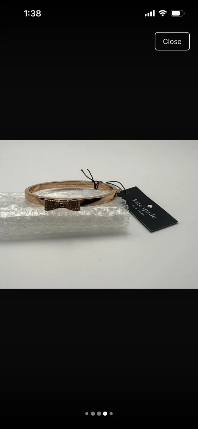 Kate Spade Rose Gold Bow Bangle Bracelet - photo 5