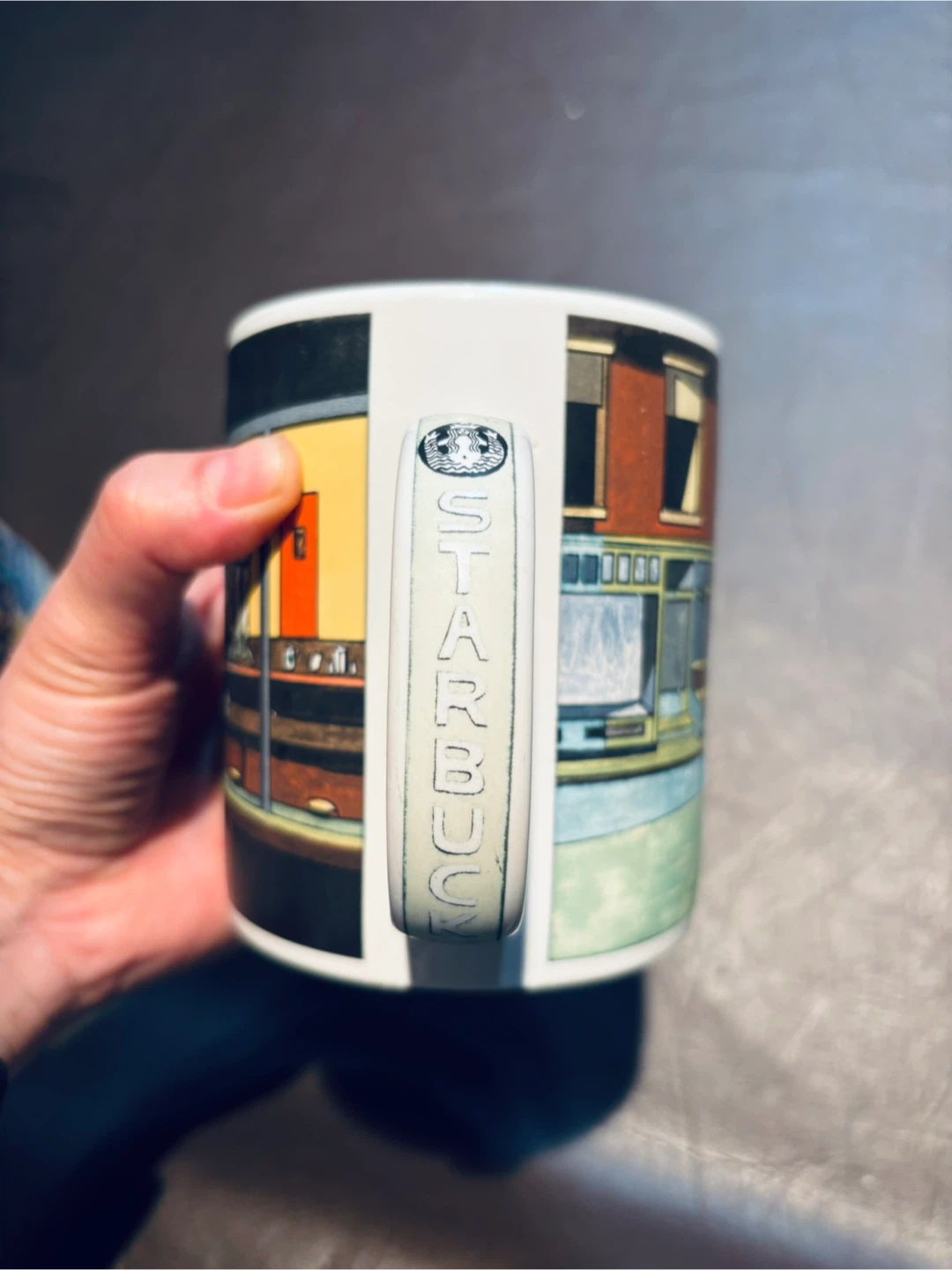 Vintage 2001 Starbucks Barista 18 oz Mug – Diner Scene - photo 3