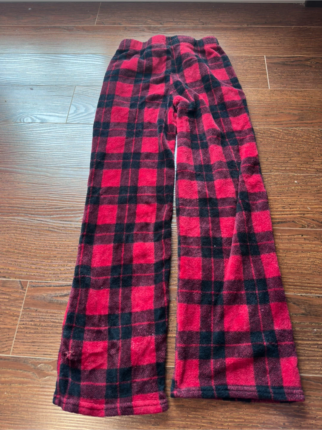 Red and Black Plaid Pajama Pants