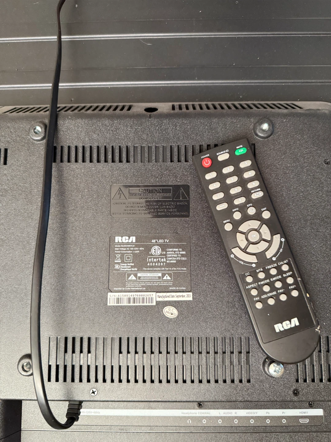 RCA 48-inch LED LCD HDTV - photo 3