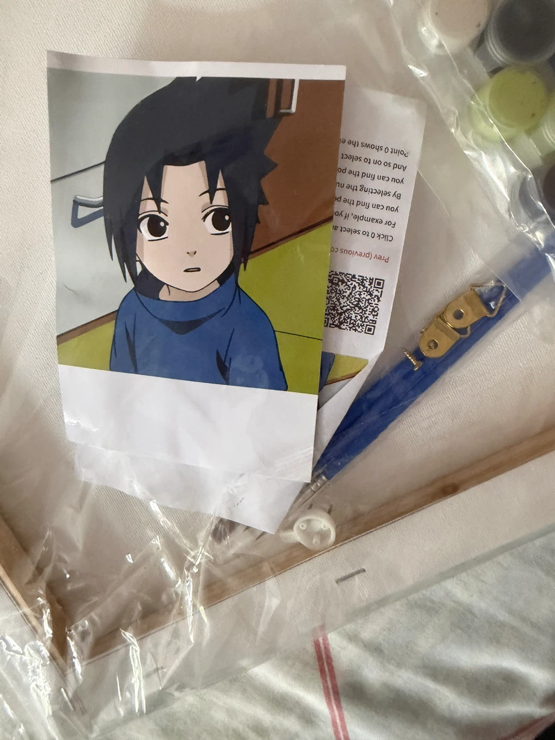 Sasuke Uchiha Paint by Numbers Kit - photo 3