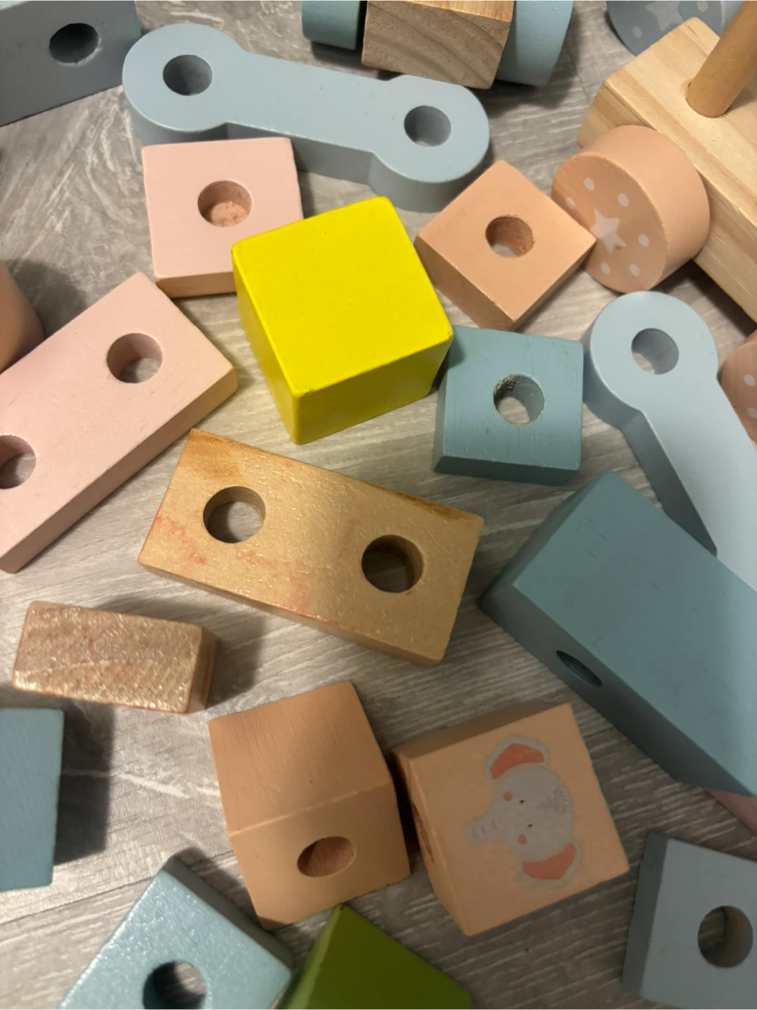 Wooden Building Blocks Toy Set