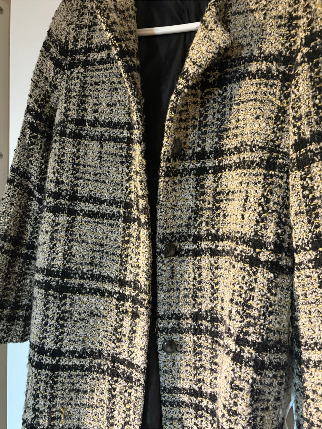 Women's Plaid Tweed Coat - photo 2
