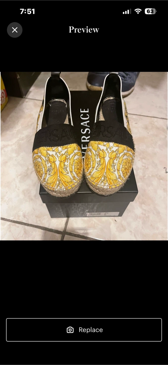 Versace Espadrille Flats
