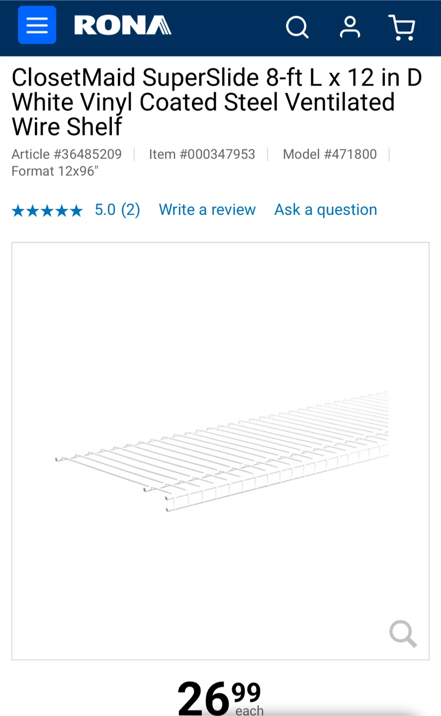Wire shelf + fixed mount - photo 2