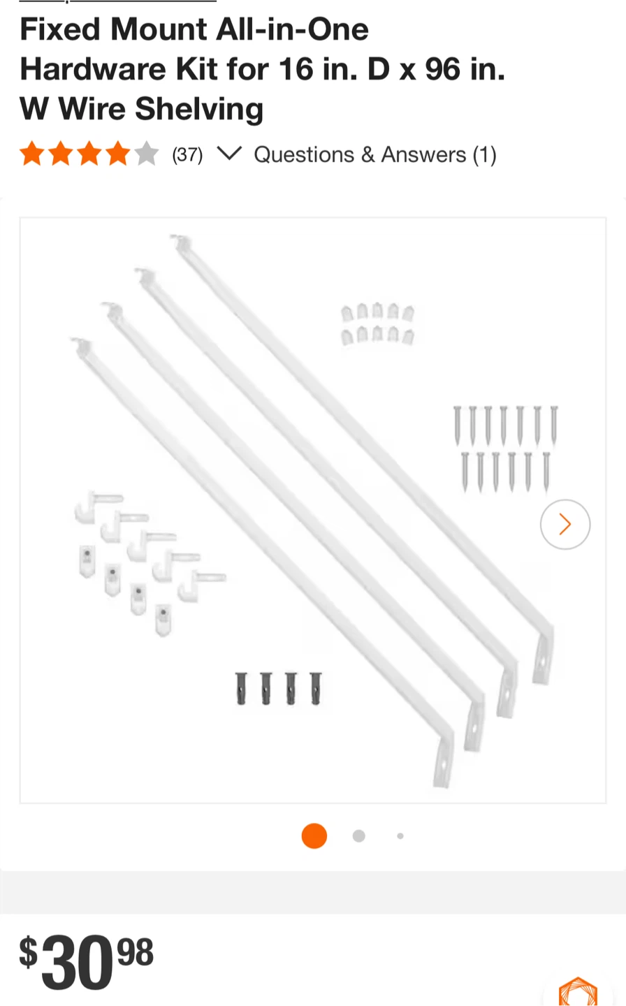 Wire shelf + fixed mount - photo 3