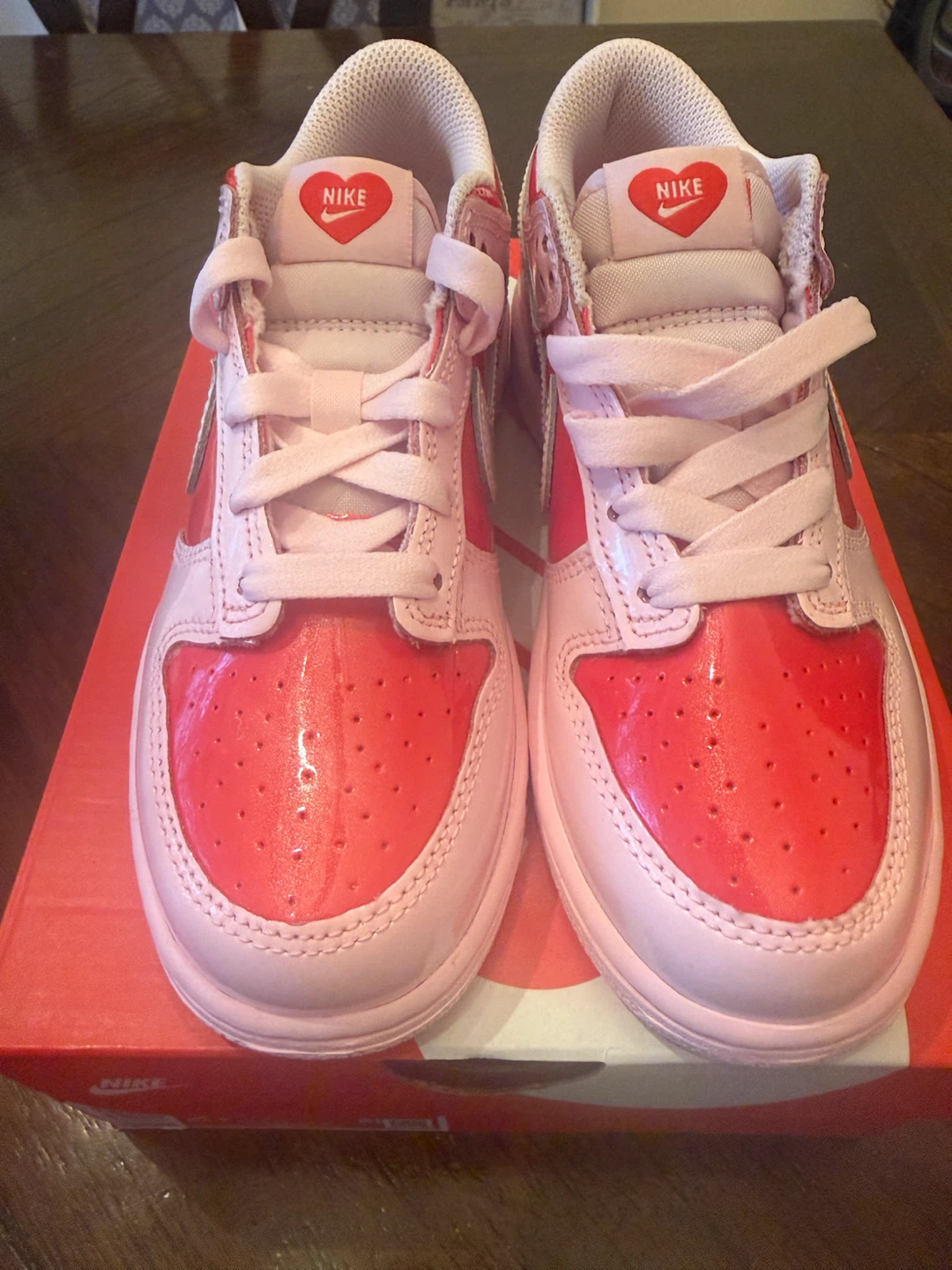 NIKE DUNK LOW SIZE 2Y - PINK AND RED BNIB - photo 4