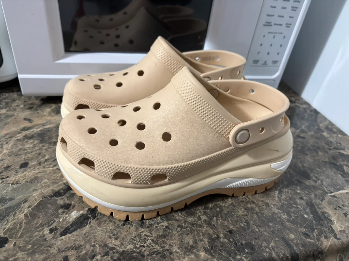 Crocs Platform Clogs Tan