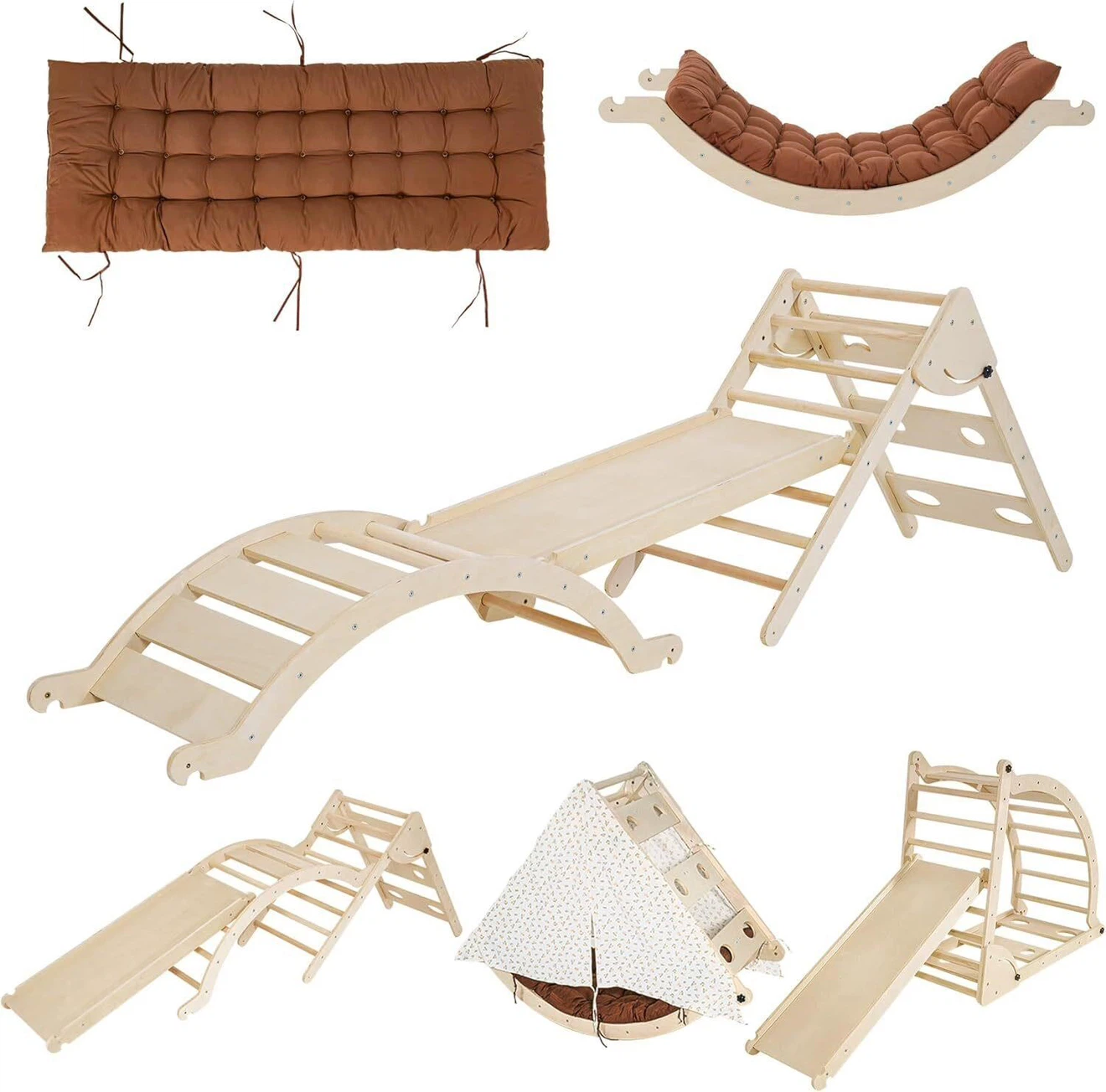 Wooden Climbing Set for Toddlers