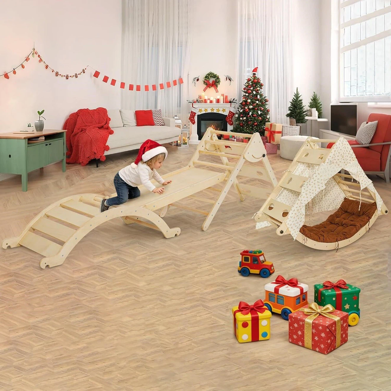 Wooden Climbing Set for Toddlers - photo 2