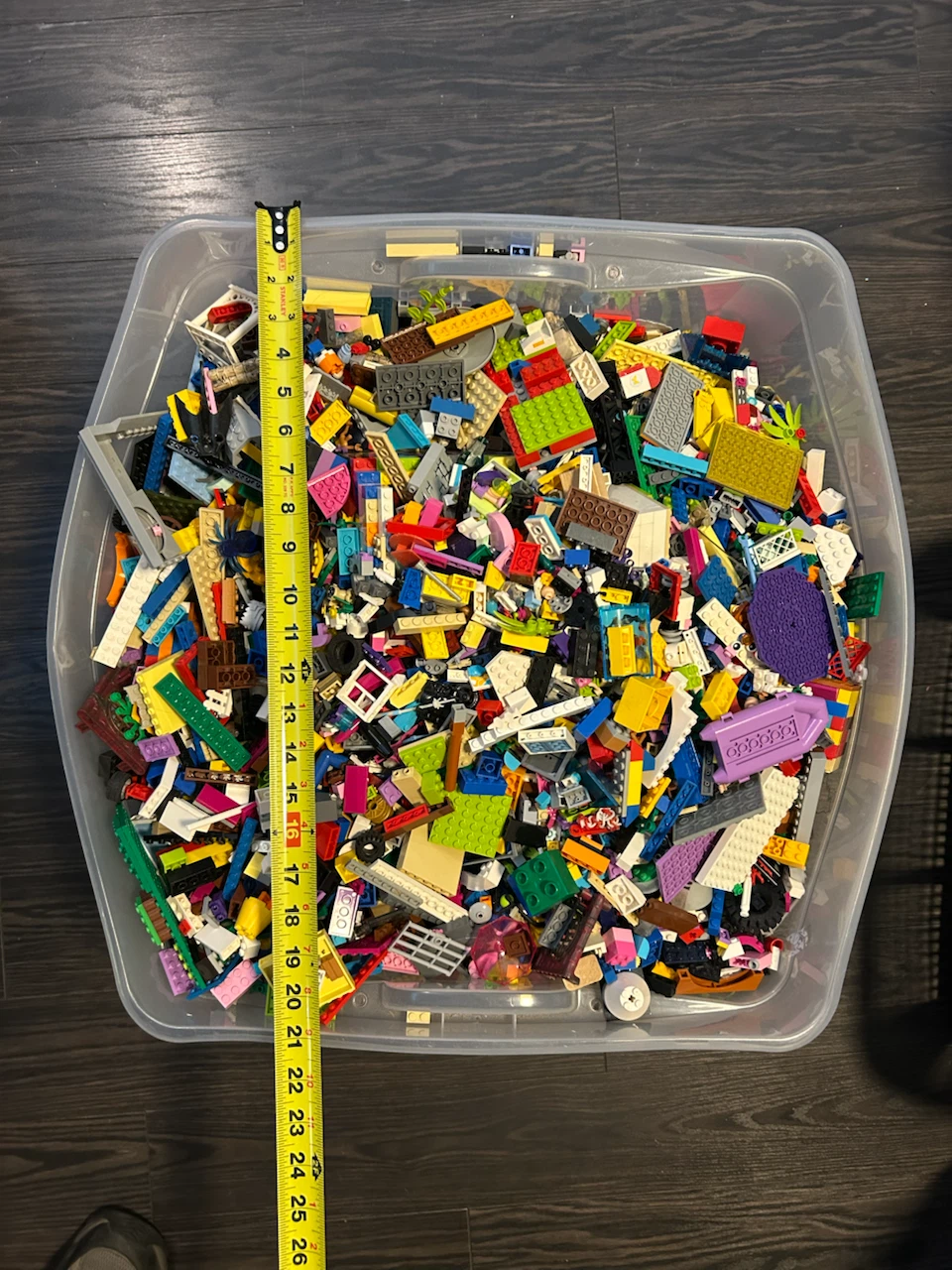 Large bin of assorted LEGO bricks - photo 2