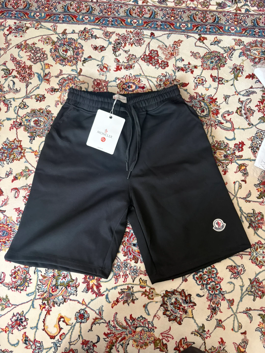 Black Moncler shorts