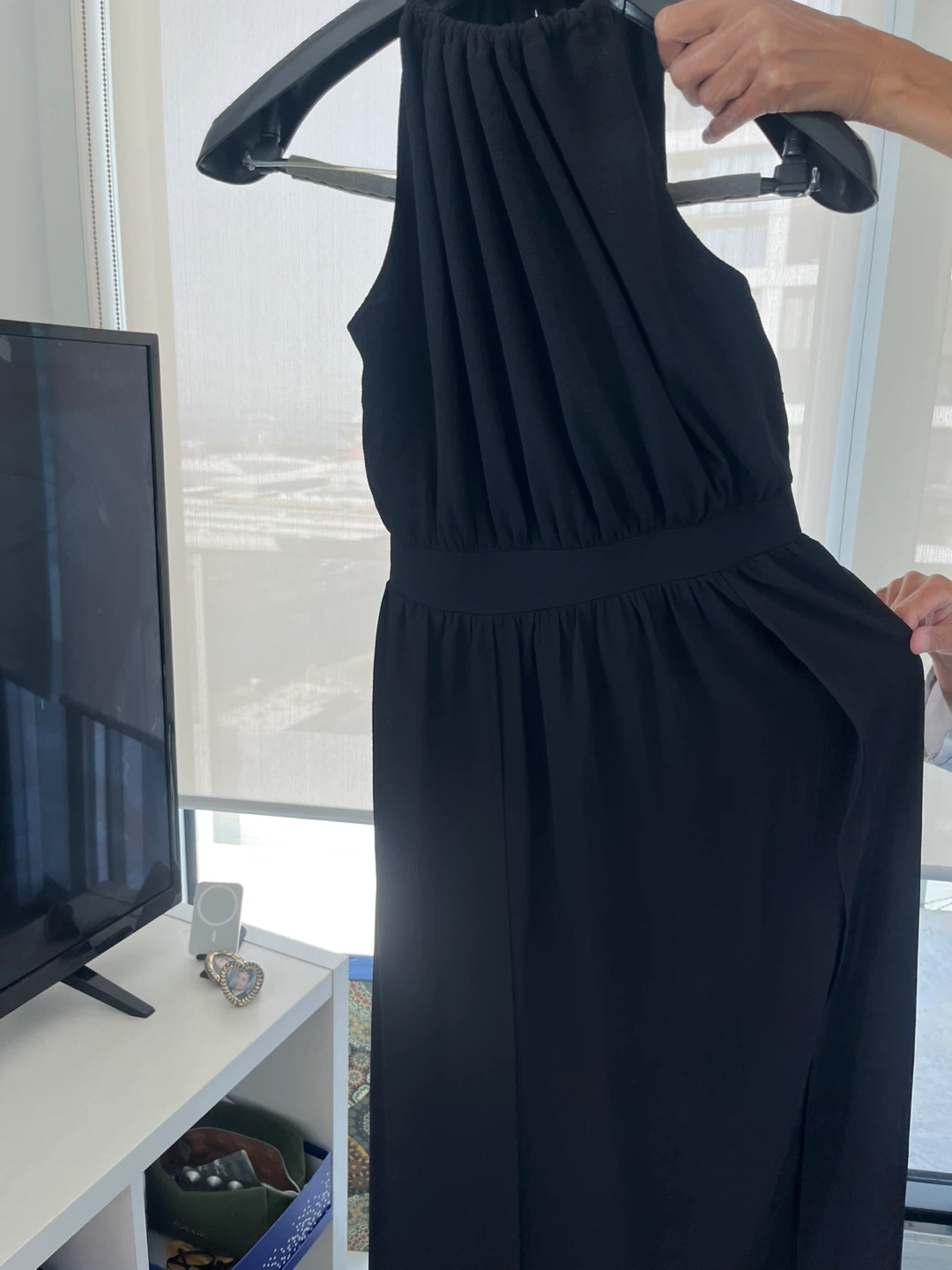 Black Halter Maxi Dress - photo 2