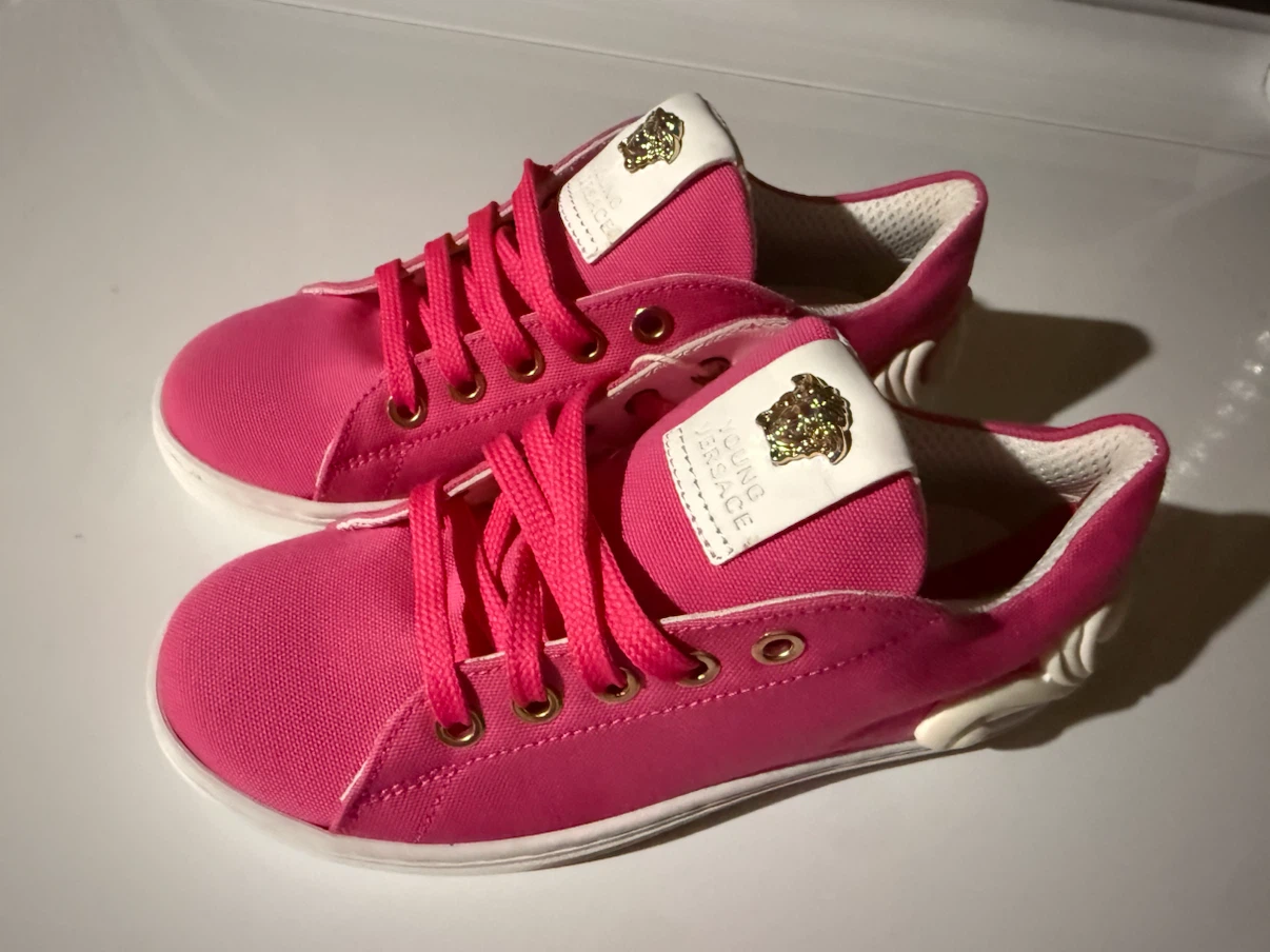 Young Versace Pink Sneakers size 33