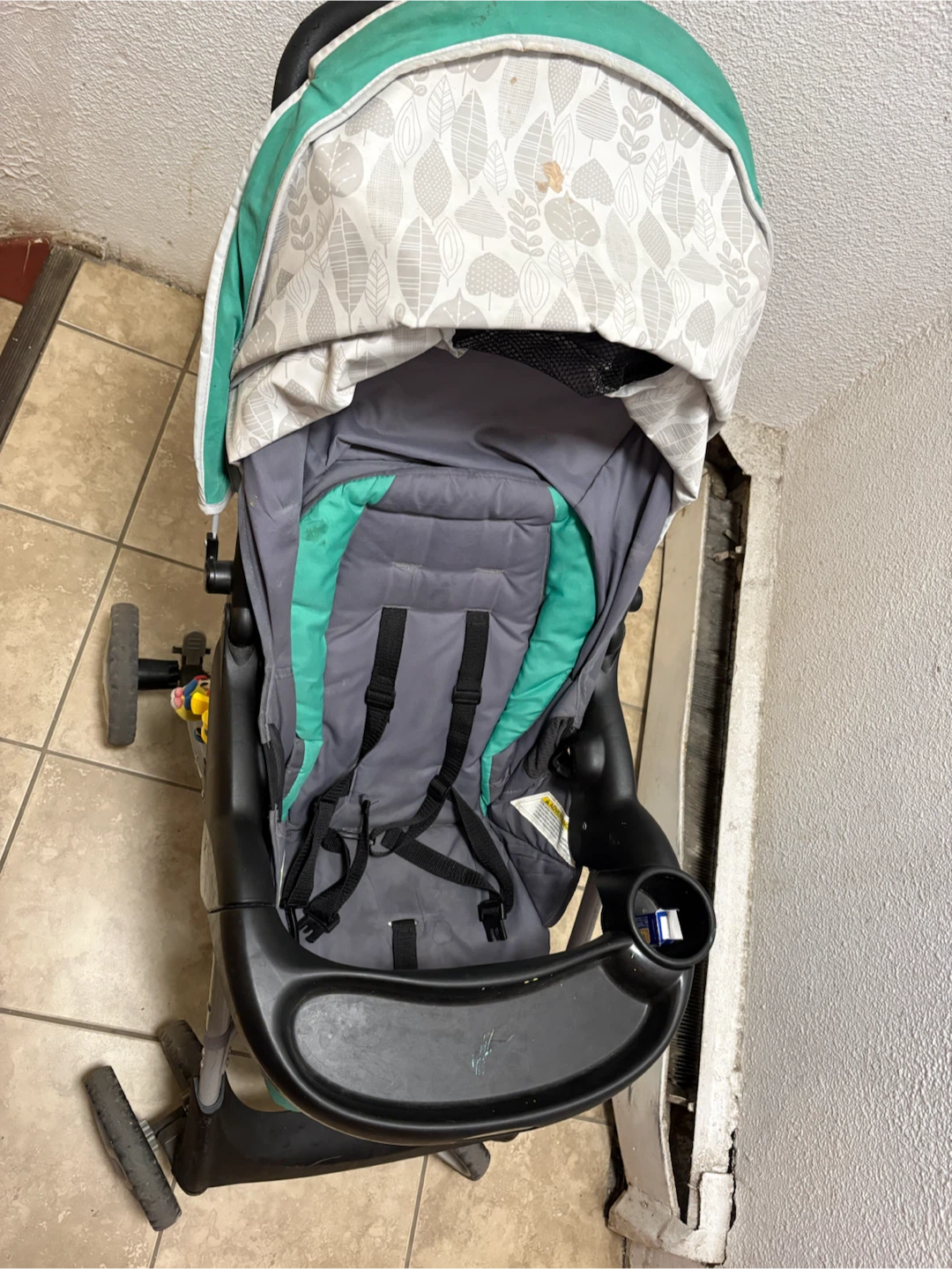 Baby Stroller - Green and Grey - photo 2