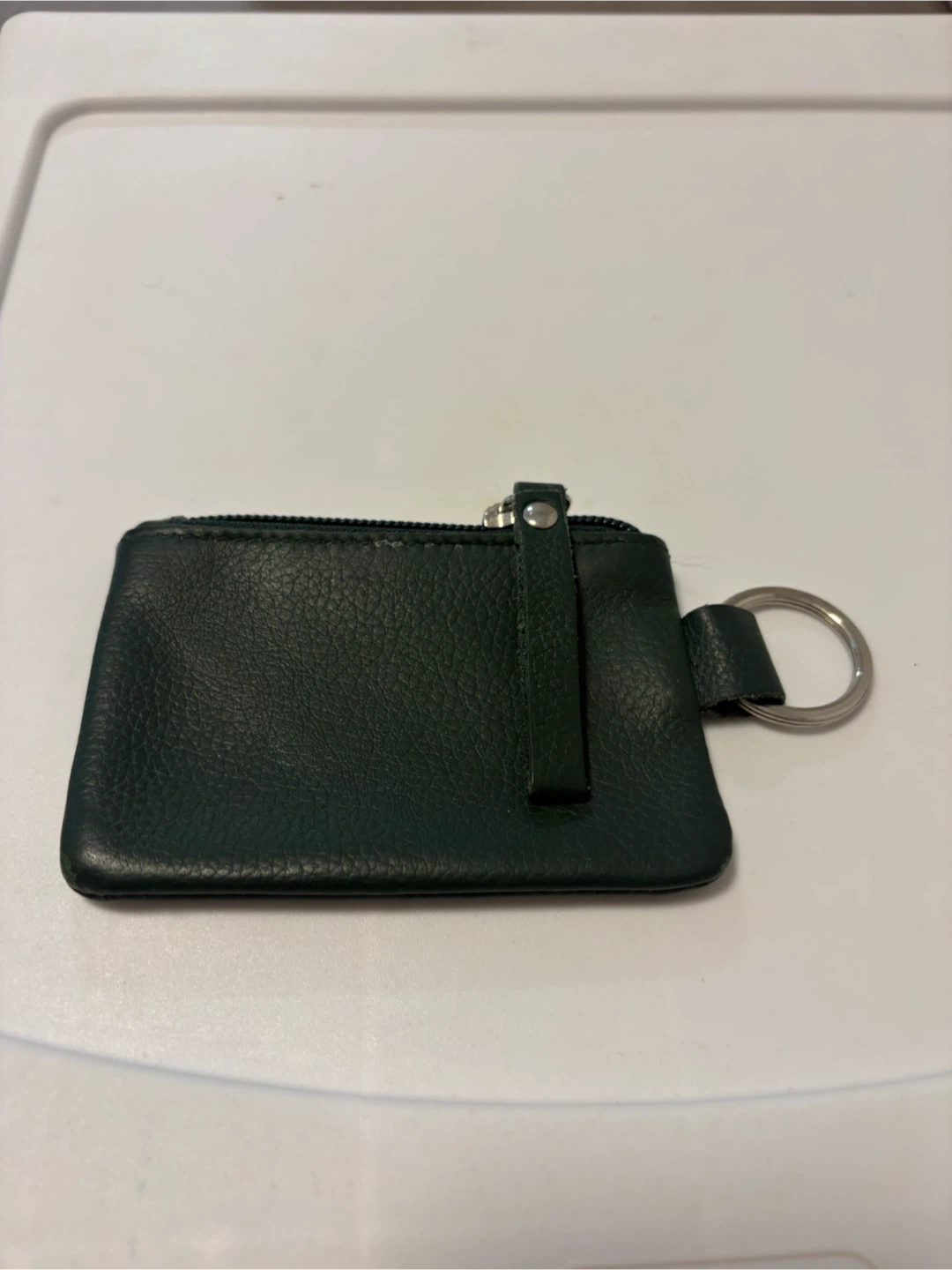 Roots Coin Pouch with Keyring - Dark Green - photo 2