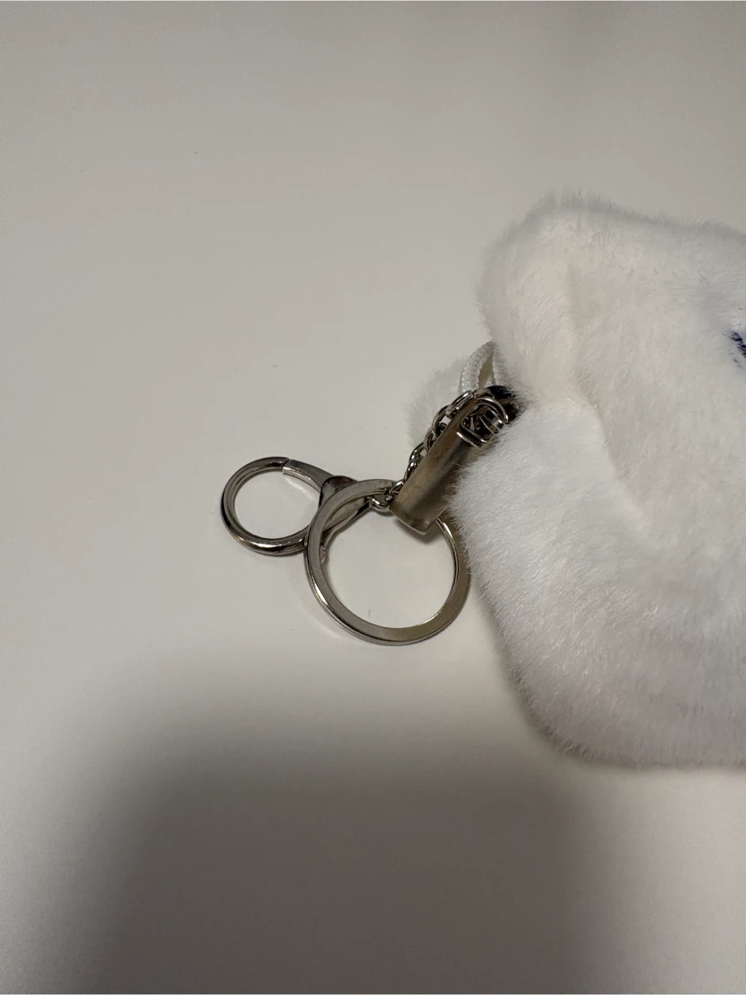 Twice White Fuzzy Pouch with Keychain - photo 2