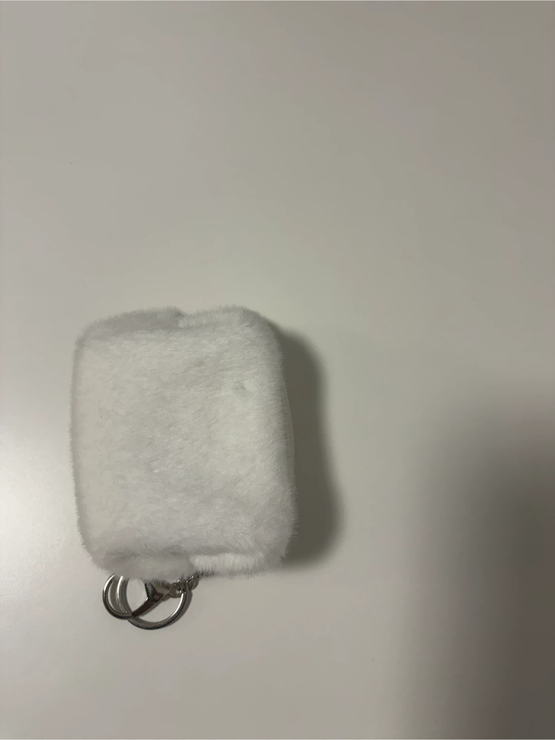 Twice White Fuzzy Pouch with Keychain - photo 3
