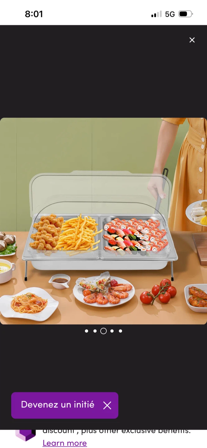 2-Compartment Food Warmer Chafer with Lid - photo 4