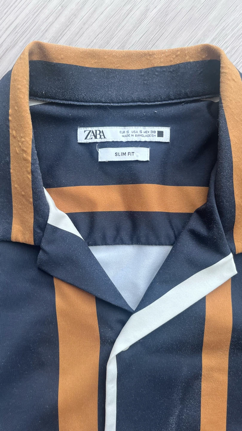 ZARA Slim Fit Short Sleeve Striped Shirt – Slim Fit - photo 2