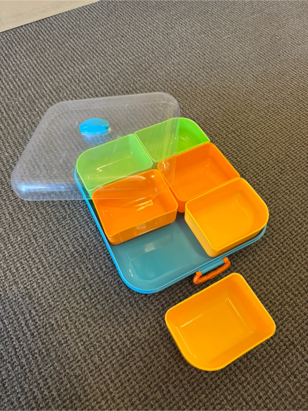 Multi-compartment snack container