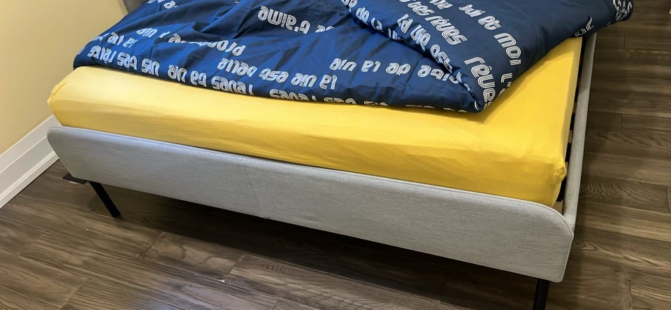 Double or Full size LIKE NEW IKEA bed frame only with Slats - photo 3