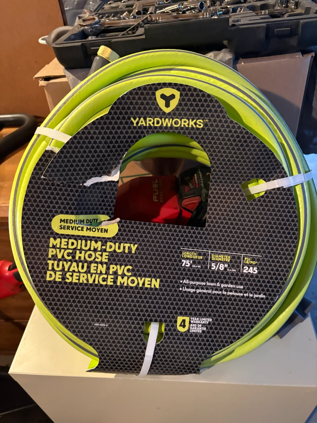 Yardworks Medium Duty PVC Hose 75'
