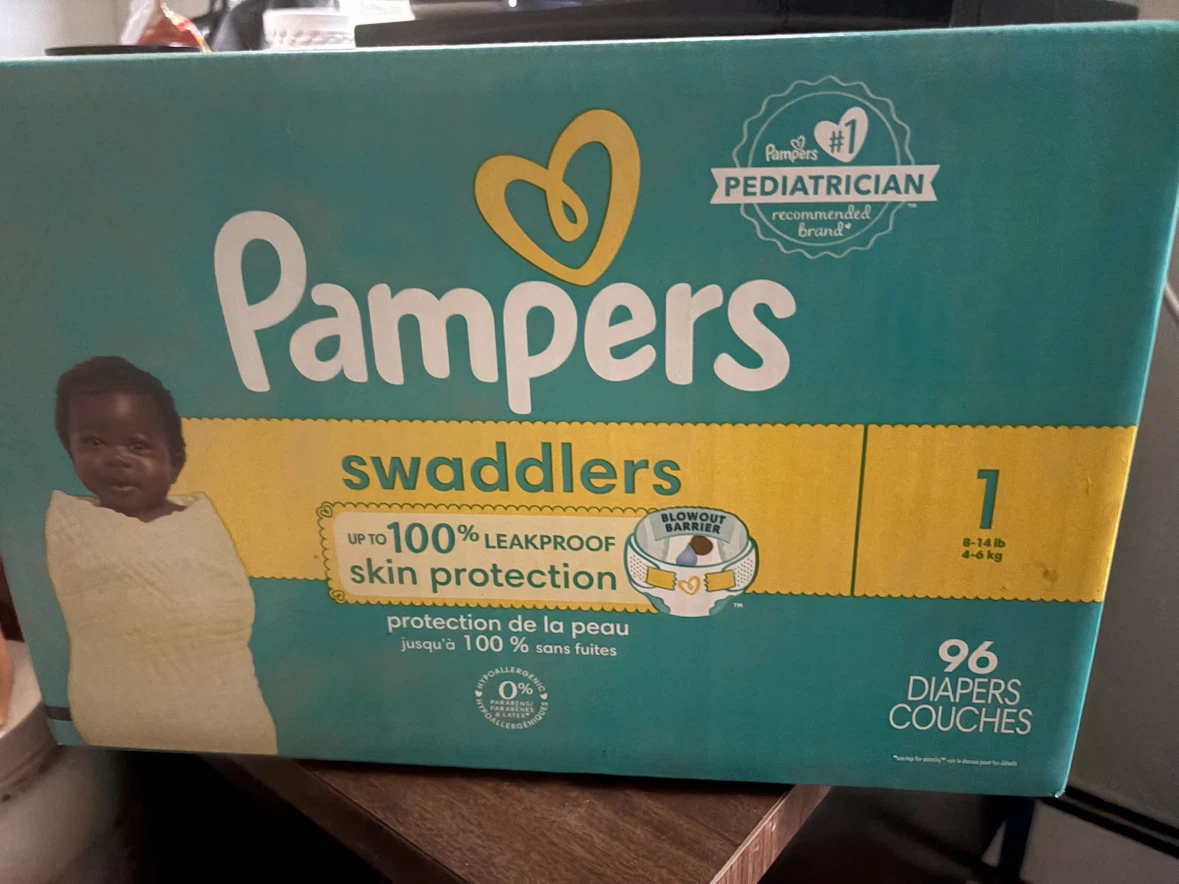 Pampers Swaddlers Diapers Size 1 (96 Count)