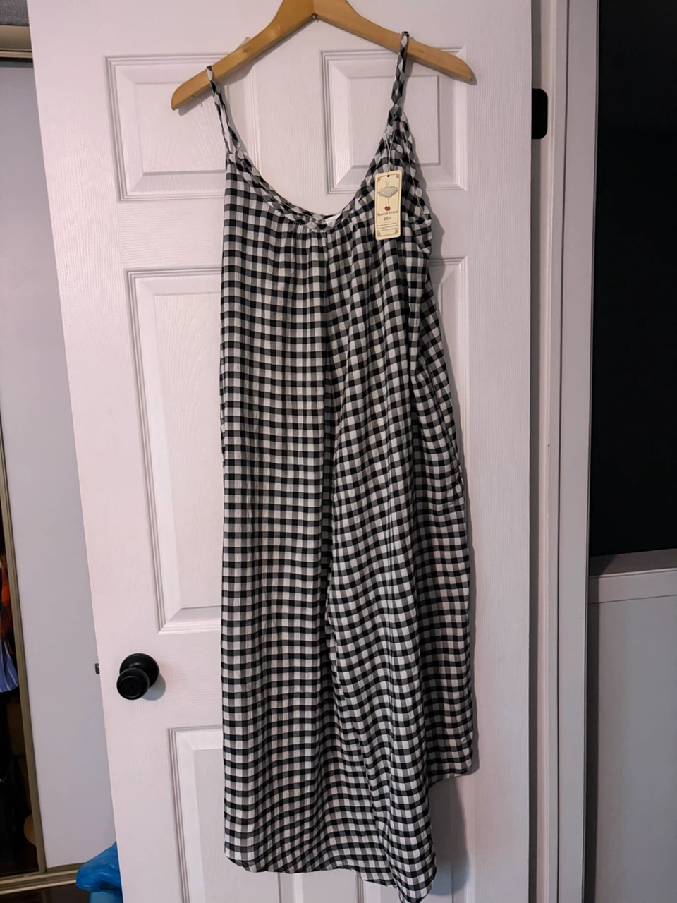 Black and White Gingham Jumpsuit - XXL - photo 2