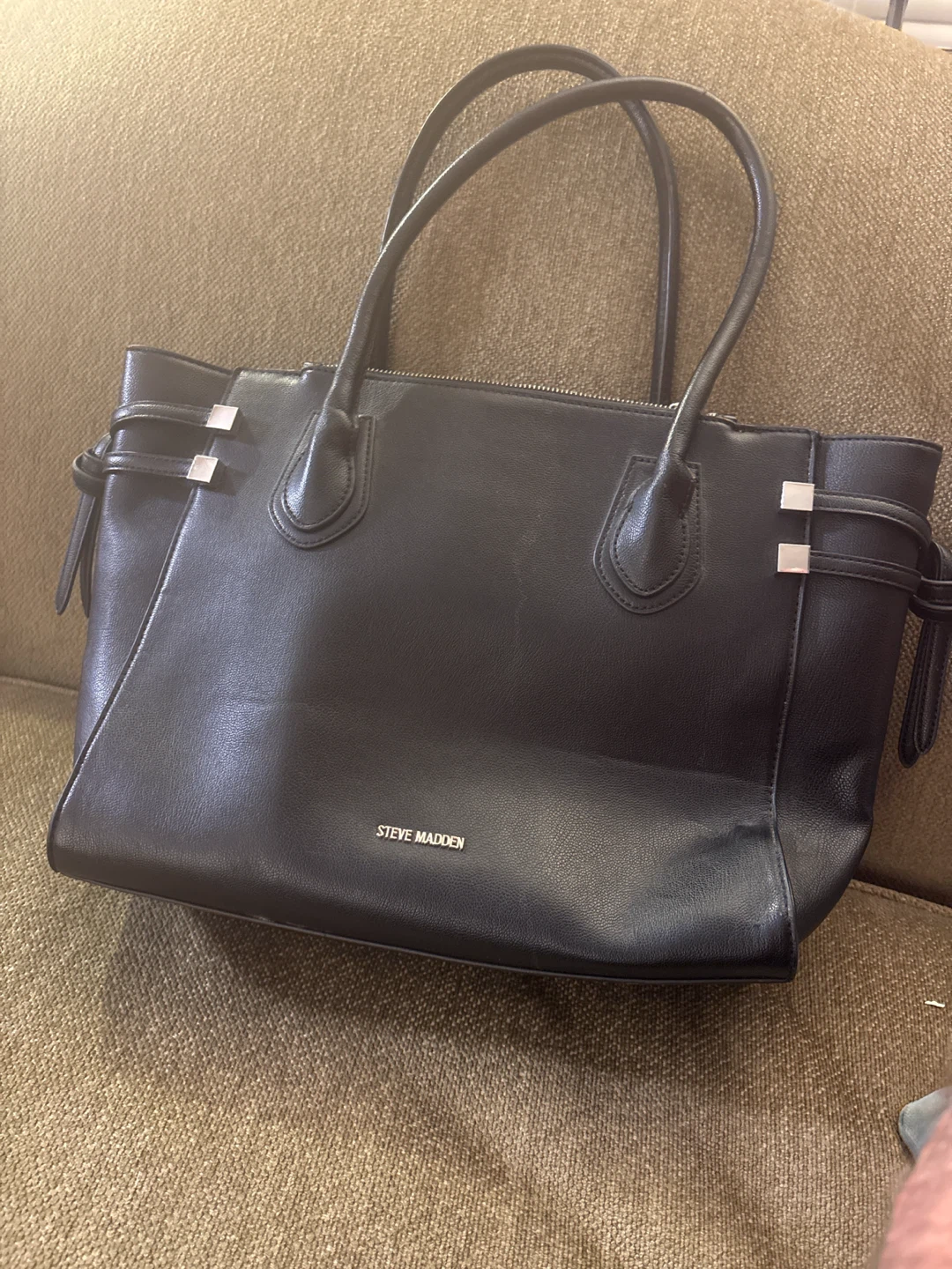 Steve Madden Black Tote Bag