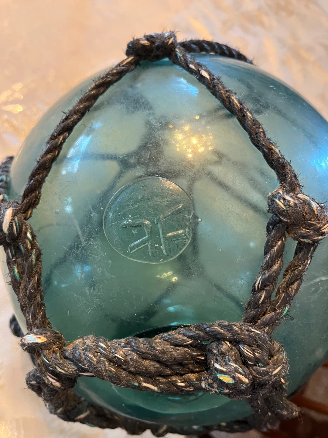 Original FF Japan Glass Fishing Float with Netting
