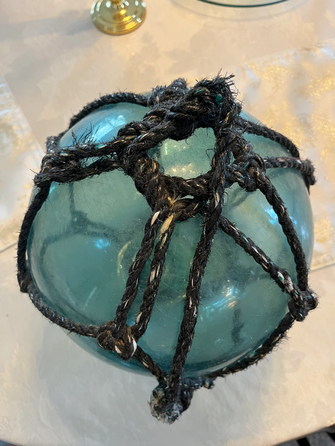 Original FF Japan Glass Fishing Float with Netting - photo 2