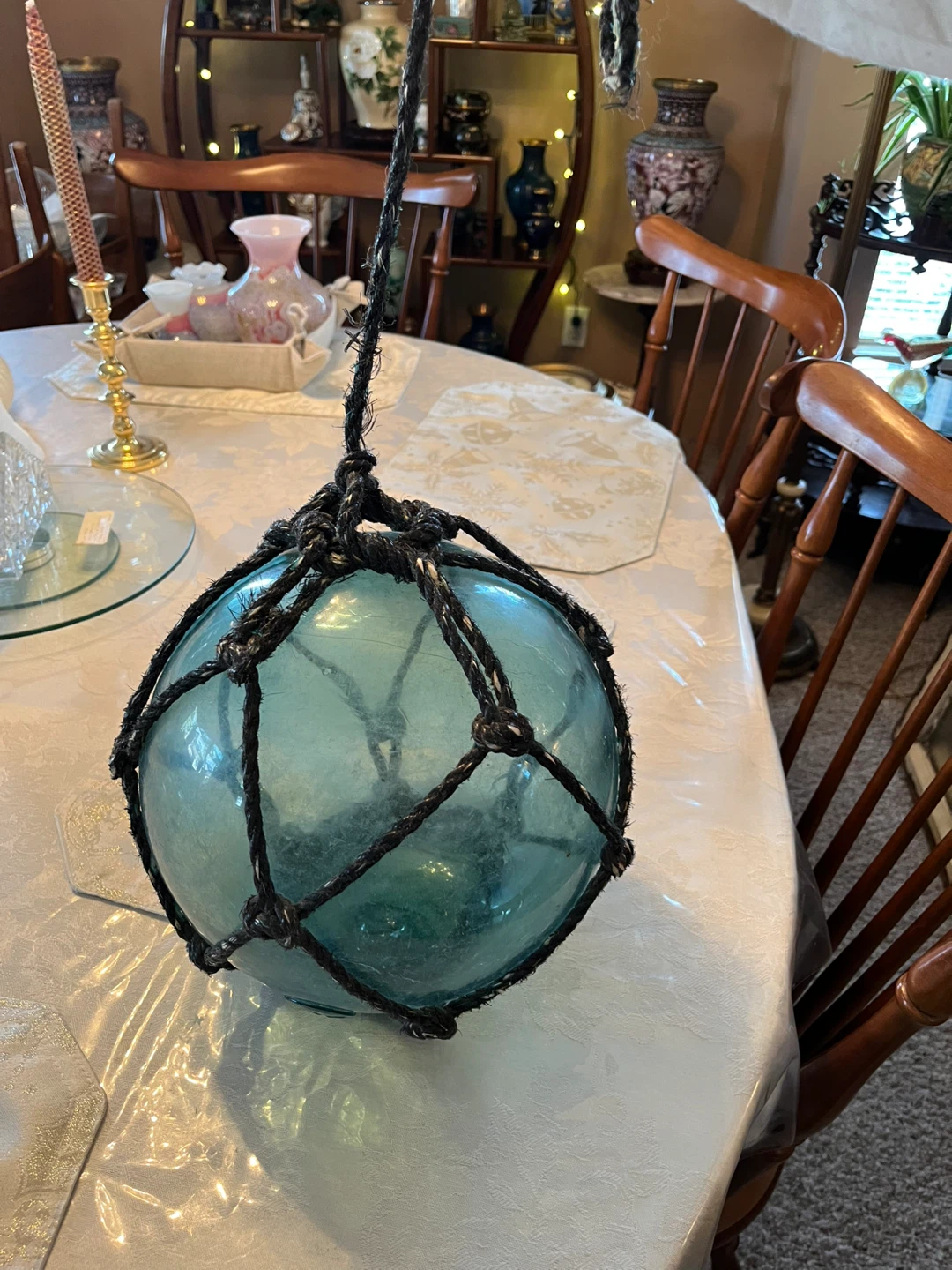 Original FF Japan Glass Fishing Float with Netting - photo 3