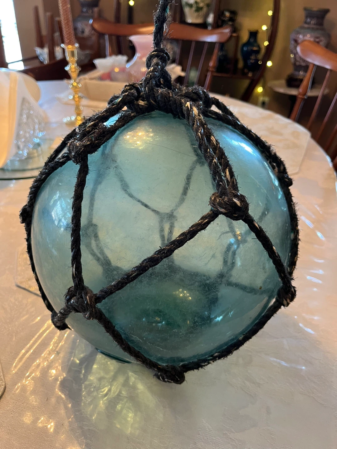 Original FF Japan Glass Fishing Float with Netting - photo 4