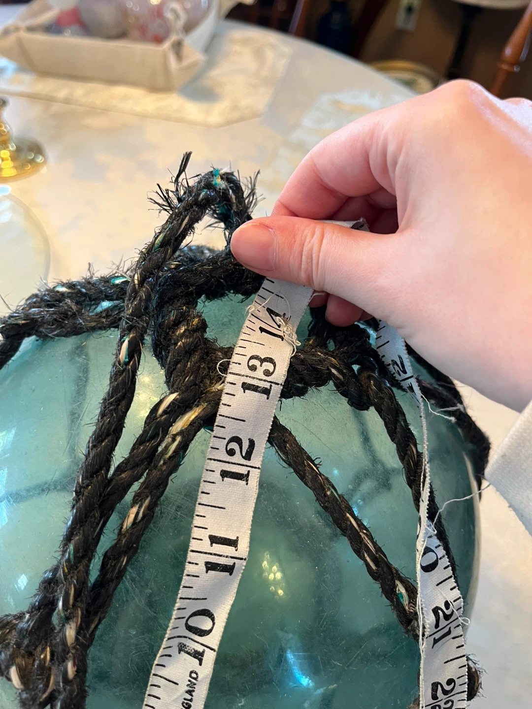 Original FF Japan Glass Fishing Float with Netting - photo 5