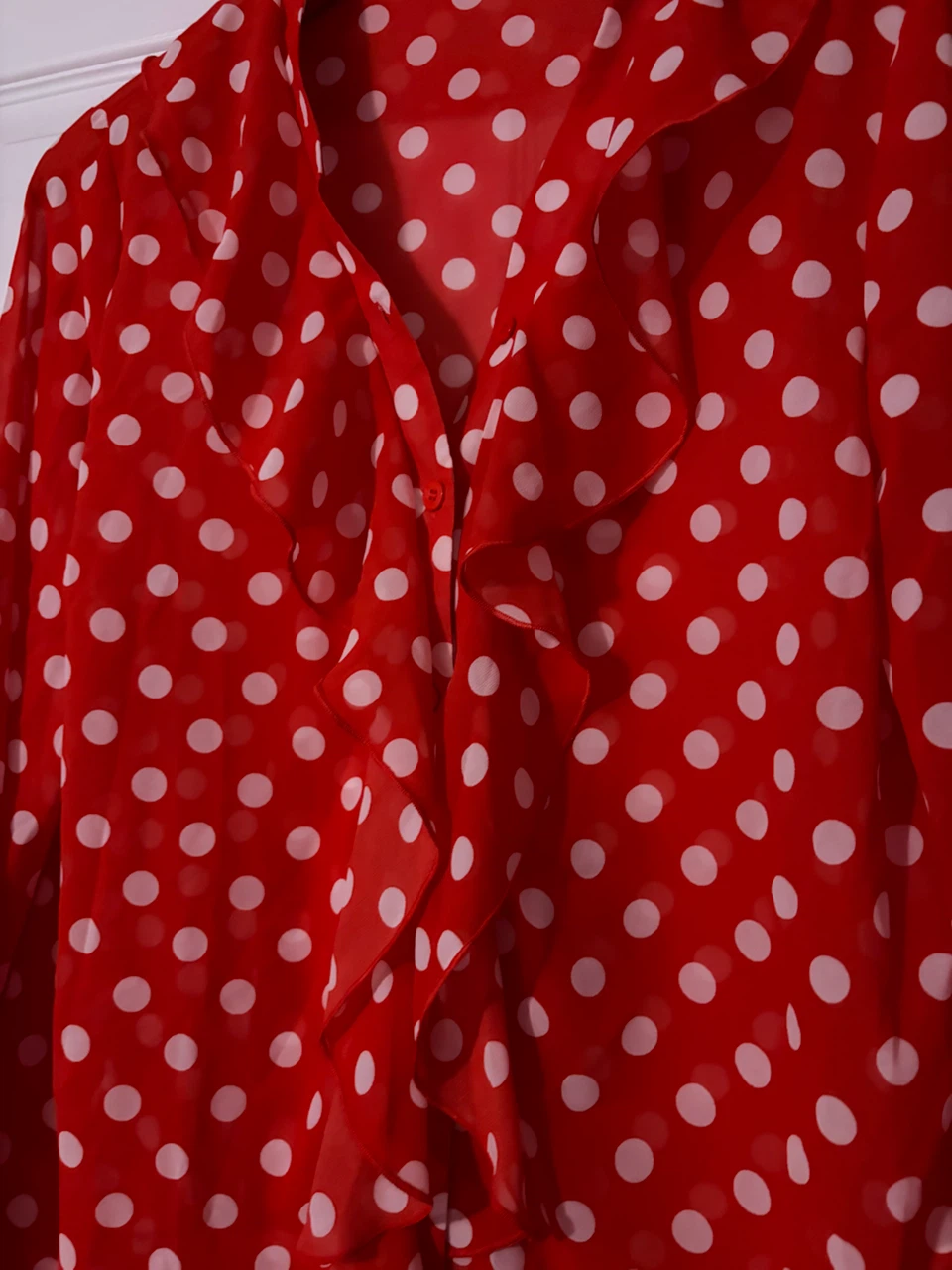 Red Polka Dot Blouse - photo 2