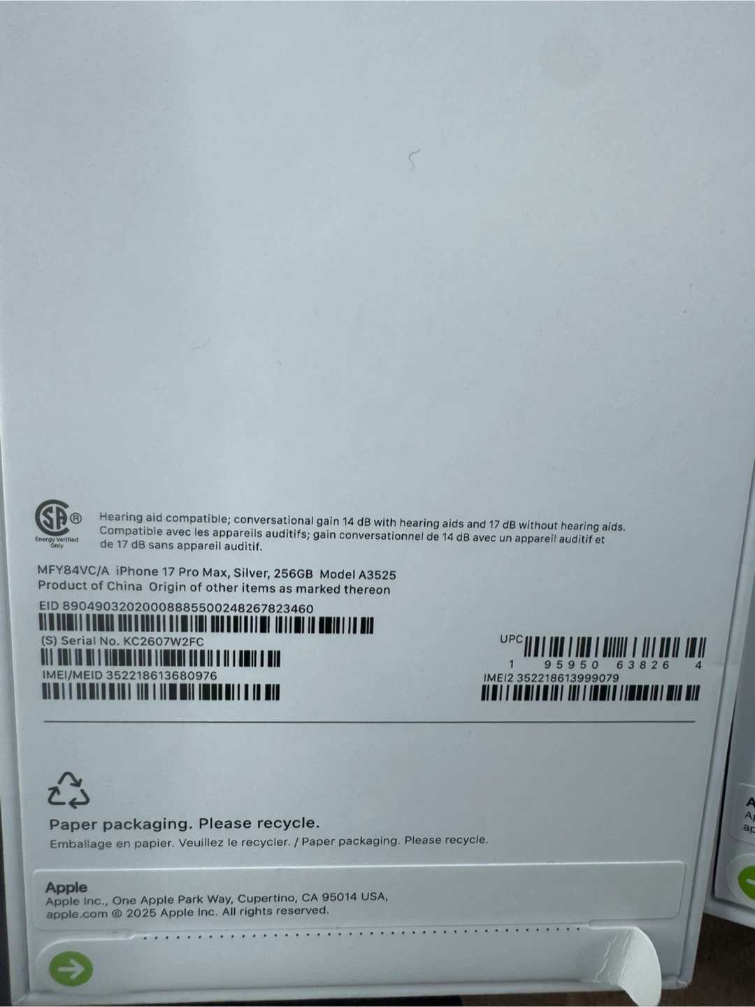 Apple iPhone 17 Pro Max Silver 256GB - photo 4