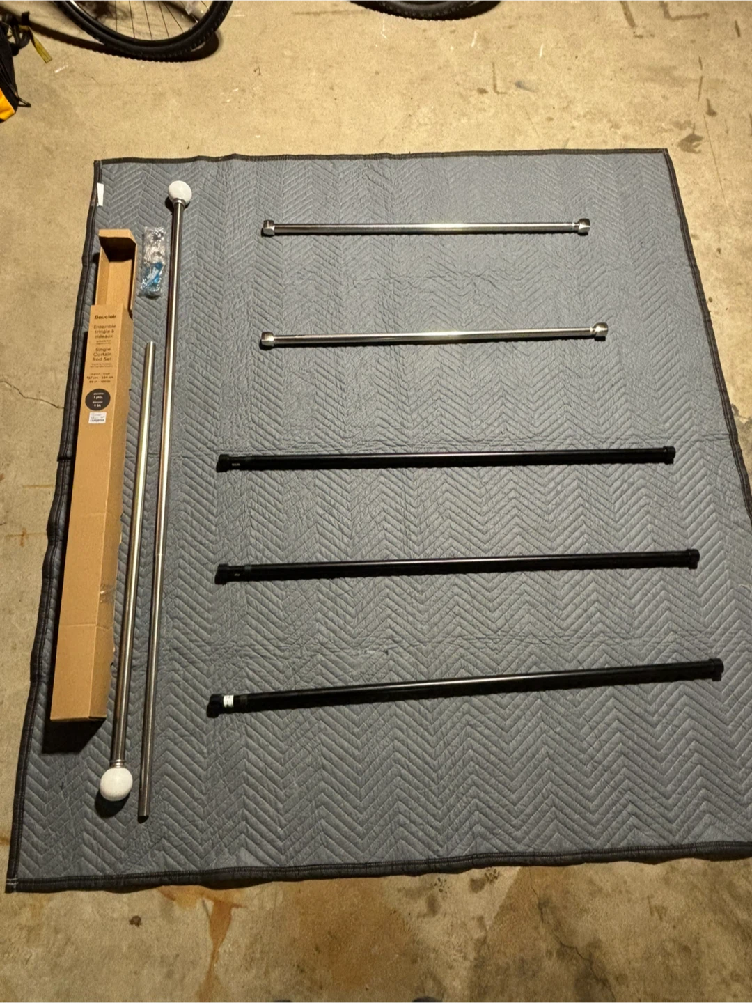 Curtain rods from bouclair